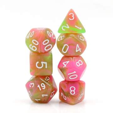Foam Brain: Apple Taffy RPG Dice Set